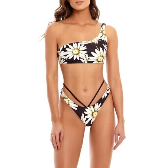 Agua Bendita Womens Egle Moss Bikini Reversible Bottom Large - Picture 1 of 12